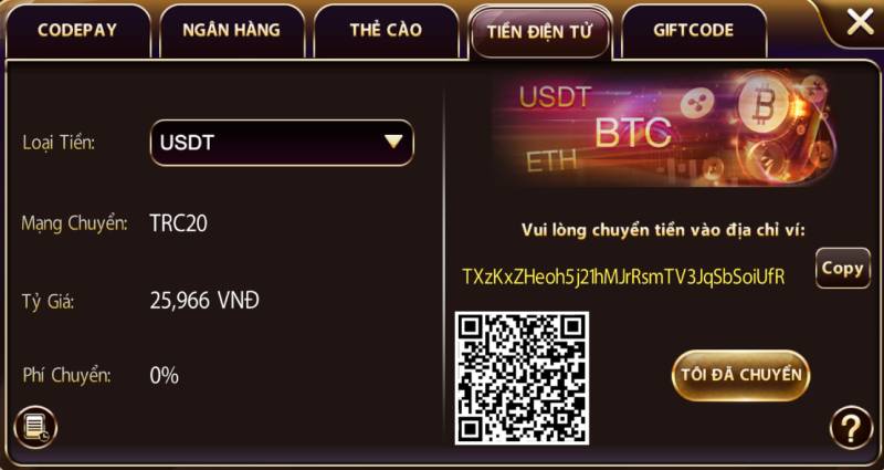 Hướng Dẫn Nạp Tiền Sunwin An Toàn Và Nhanh Chóng 6 Nạp tiền qua tiền điện tử