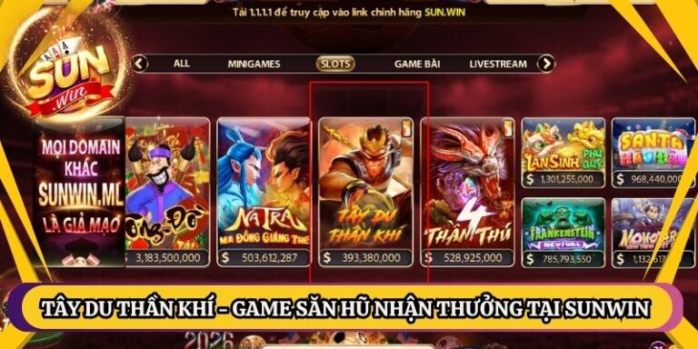 Tây Du Thần Khí - Game Săn Hũ Nhận Thưởng Tại Sunwin 11 Tây Du Thần Khí đưa người chơi vào hành trình thỉnh kinh đầy thử thách nhưng cũng cực kỳ thịnh vượng. Hình ảnh sắc nét hòa quyện cùng âm thanh sống động tạo nên không gian giải trí đẳng cấp bậc nhất hiện nay. Mỗi vòng quay tại Sunwin ẩn chứa bí mật về những kho báu nghìn năm đang chờ đón chủ nhân xứng đáng. Tây Du Thần Khí là gì? Tây Du Thần Khí thực chất là loại hình nổ hũ trực tuyến lấy cảm hứng từ cốt truyện kinh điển về bốn thầy trò Đường Tăng. Giao diện thiết kế theo phong cách cổ trang kết hợp công nghệ 3D hiện đại giúp trải nghiệm thị giác luôn ở mức tuyệt vời nhất. Các dòng thưởng được sắp xếp logic đảm bảo tính minh bạch và công bằng tuyệt đối cho mọi khách chơi tham gia hằng ngày. Cơ chế vận hành mượt mà giúp từng lượt quay trở nên kịch tính và đầy bất ngờ. Cấu trúc trả thưởng đa dạng biến mỗi biểu tượng trên màn hình thành một cơ hội gia tăng tài sản nhanh chóng. Sự kết hợp giữa văn hóa dân gian và thuật toán phần mềm tạo nên sức hút khó cưỡng cho sản phẩm này. Tây Du Thần Khí là game chơi slot đặc sắc Slot Tây Du Thần Khí có gì hút người chơi? Slot sở hữu nhiều ưu điểm vượt trội khiến bất kỳ ai cũng muốn thử sức ít nhất một lần. Dưới đây là những lý do cụ thể lý giải cho sức nóng của game: Tỷ lệ hoàn vốn cực cao giúp bảo toàn ngân sách cho người chơi qua từng giai đoạn. Cơ chế Jackpot tích lũy liên tục với giá trị tiền mặt khổng lồ lên tới hàng tỷ đồng. Đồ họa tái hiện chân thực các nhân vật Tôn Ngộ Không hay Trư Bát Giới rất gần gũi. Tính năng quay tự động được thiết kế thông minh hỗ trợ người bận rộn dễ dàng theo dõi. Mức đặt tiền đa dạng phù hợp từ nhu cầu giải trí nhỏ lẻ đến săn hũ lớn chuyên nghiệp. Cách chơi Tây Du Thần Khí chuẩn xác Việc nắm vững quy trình thao tác cơ bản giúp hội viên tự tin hơn khi bắt đầu hành trình săn thưởng. Game có cách chơi đơn giản. Luật chơi slot Tây Du Thần Khí Hệ thống luật lệ của Tây Du Thần Khí được thiết kế dựa trên tiêu chuẩn quốc tế với các quy tắc rõ ràng. Người chơi chiến thắng khi thu thập được các biểu tượng giống nhau nằm trên các dòng trả thưởng (paylines) tính từ trái sang phải. Tổng số dòng thường khá lớn nhằm tăng xác suất trúng giải cho khách chơi trong mỗi lượt quay đơn lẻ. Mỗi biểu tượng mang một giá trị riêng biệt được quy định sẵn trong bảng thông tin kỹ thuật của máy slot. Nếu may mắn xuất hiện các hình ảnh đặc biệt như Wild hoặc Bonus thì phần thưởng sẽ được nhân lên gấp nhiều. Chỉ cần hàng thanh toán trùng khớp để thắng Bảng thưởng cơ bản cần biết Mỗi hình ảnh xuất hiện trong Tây Du Thần Khí đều tương ứng với một mức quy đổi tiền mặt nhất định. Vậy nên hãy ghi nhớ các mốc thưởng sau: Biểu tượng 2x 3x 4x 5x Vòng Kim Cô 2 40 200 1000 Tiên Nữ (FREE) - 40 100 200 Trư Bát Giới - 30 100 400 Sa Tăng - 30 100 400 Đào Tiên - 20 100 250 Hoa Sen - 20 100 250 A - 10 35 200 K - 5 30 150 Q - 5 30 150 J - 5 20 50 10 - 5 20 50 Các tính năng đặc biệt Những cơ chế bổ sung trong Tây Du Thần Khí chính là chìa khóa giúp quý khách đột phá giới hạn tiền thưởng ban đầu. Các tính năng này thường kích hoạt ngẫu nhiên: Biểu tượng WILD & JACKPOT: Đây là những hình ảnh quyền lực nhất có khả năng thay đổi hoàn toàn cục diện ván quay. Hũ JACKPOT: Hình ảnh này chỉ xuất hiện tại các cột 1, 3 và 5. Nếu may mắn sở hữu cả ba biểu tượng trên cùng một hàng ngang thì người chơi sẽ nhận trọn vẹn hũ vàng tích lũy. Biểu tượng FREE (Lượt quay miễn phí): Thu thập đủ 3 hình ảnh nhận ngay 5 lượt quay miễn phí. Nếu có 4 hình ảnh thì số lượt tăng lên 6 lượt. Biểu tượng BONUS: Khi có từ 3 cuốn thư BONUS trở lên xuất hiện không phân biệt vị trí sẽ kích hoạt trò chơi phụ. Có nhiều tính năng đặc biệt trong slot Cách chơi Tây Du Thần Khí thắng lớn Để chinh phục đỉnh cao trong game thì việc chỉ dựa vào may mắn là chưa đủ. Những chuyên gia lâu năm thường áp dụng các chiến thuật riêng để ăn thưởng: Lựa chọn thời điểm quay vào các khung giờ vàng có ít người truy cập để giảm áp lực máy chủ. Quản lý vốn bằng cách chia nhỏ số tiền cược vào nhiều dòng thay vì dồn vào một cửa duy nhất. Sử dụng tốc độ quay linh hoạt lúc nhanh lúc chậm để tác động vào thuật toán dừng của các trục quay. Kiên trì theo đuổi một mức cược cố định trong khoảng 50 lượt quay trước khi quyết định thay đổi chiến thuật. Quan sát lịch sử nổ hũ gần nhất để dự đoán chu kỳ trả thưởng tiếp theo của hệ thống phần mềm. Giữ tâm lý bình tĩnh không nên nóng vội tăng tiền cược khi đang gặp chuỗi thua liên tiếp kéo dài. Tắt các tính năng không cần thiết như âm nhạc nếu cảm thấy gây mất tập trung trong quá trình tính toán. Lời kết Tây Du Thần Khí hứa hẹn mang lại những giây phút thư giãn tuyệt vời cùng cơ hội đổi đời ngoạn mục cho người chơi. Hãy bắt đầu hành trình chinh phục những cột mốc thưởng mới ngay hôm nay để kiểm chứng sức hấp dẫn. Sunwin luôn đồng hành cùng bạn trong mọi lượt quay để tạo nên những kỷ lục nổ hũ chấn động thị trường.